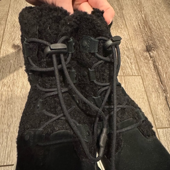 SOREL Explorer Next Joan Cozy black Sherpa bungee lace - Picture 5 of 7